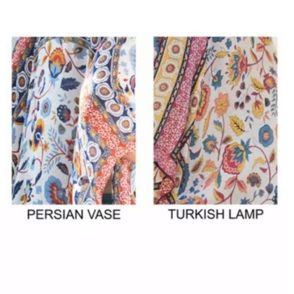 SOLD OUT Persian Vase Floral Print Boho Tassel Kimono Wrap - Picture 6 of 6